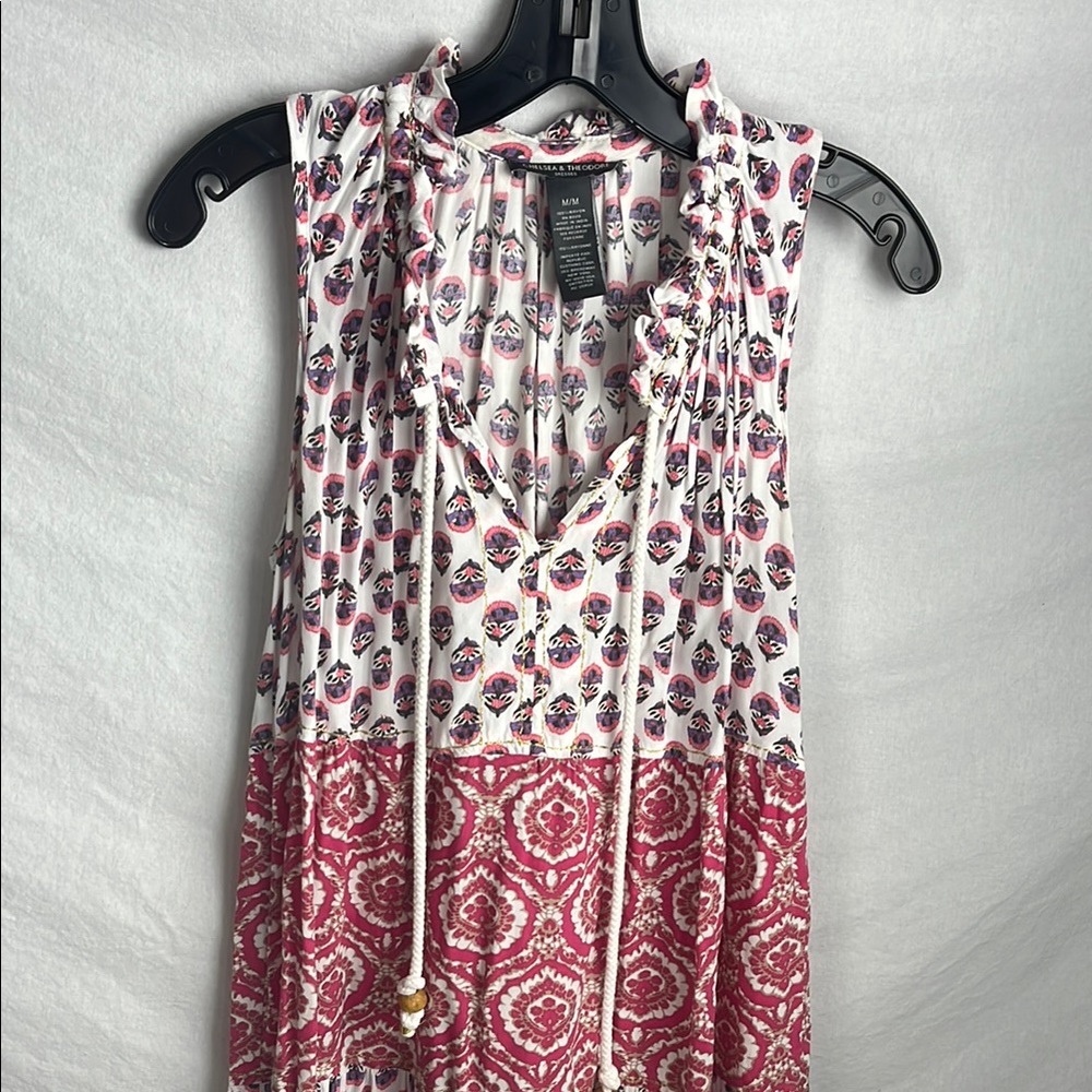 Chelsea & Theodore medium Sleeveless tiered midi dress
